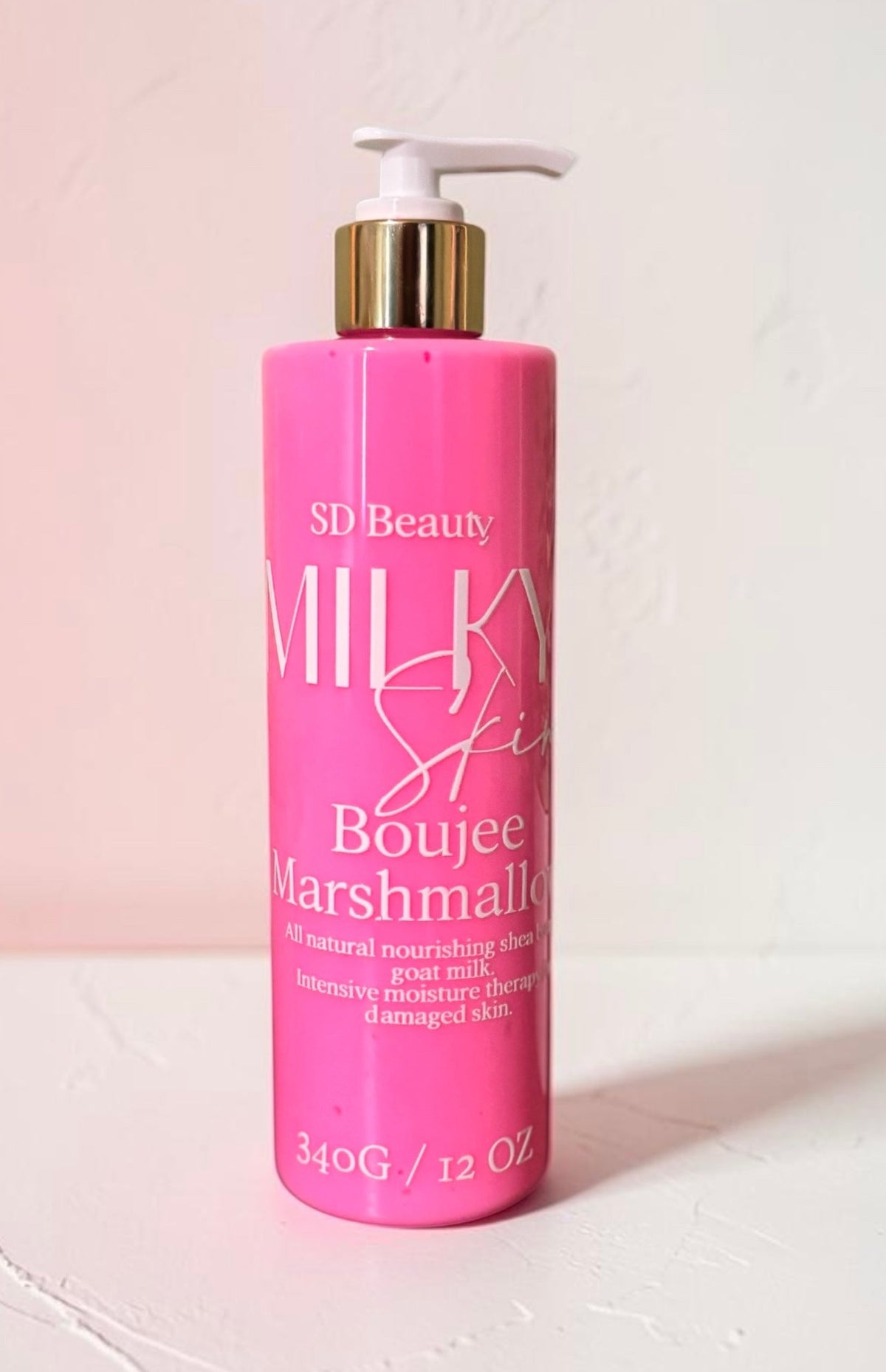 Milky Skin Lotion – Boujee Marshmallow  Hydrating Body Lotion (12 oz) SD Beauty