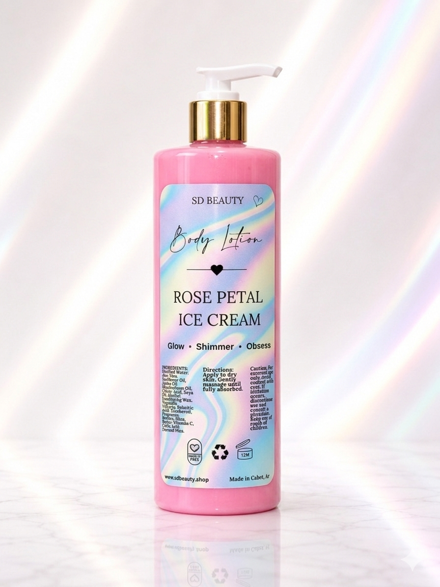 Rose petal ice cream, body lotion, moisturizer SD Beauty