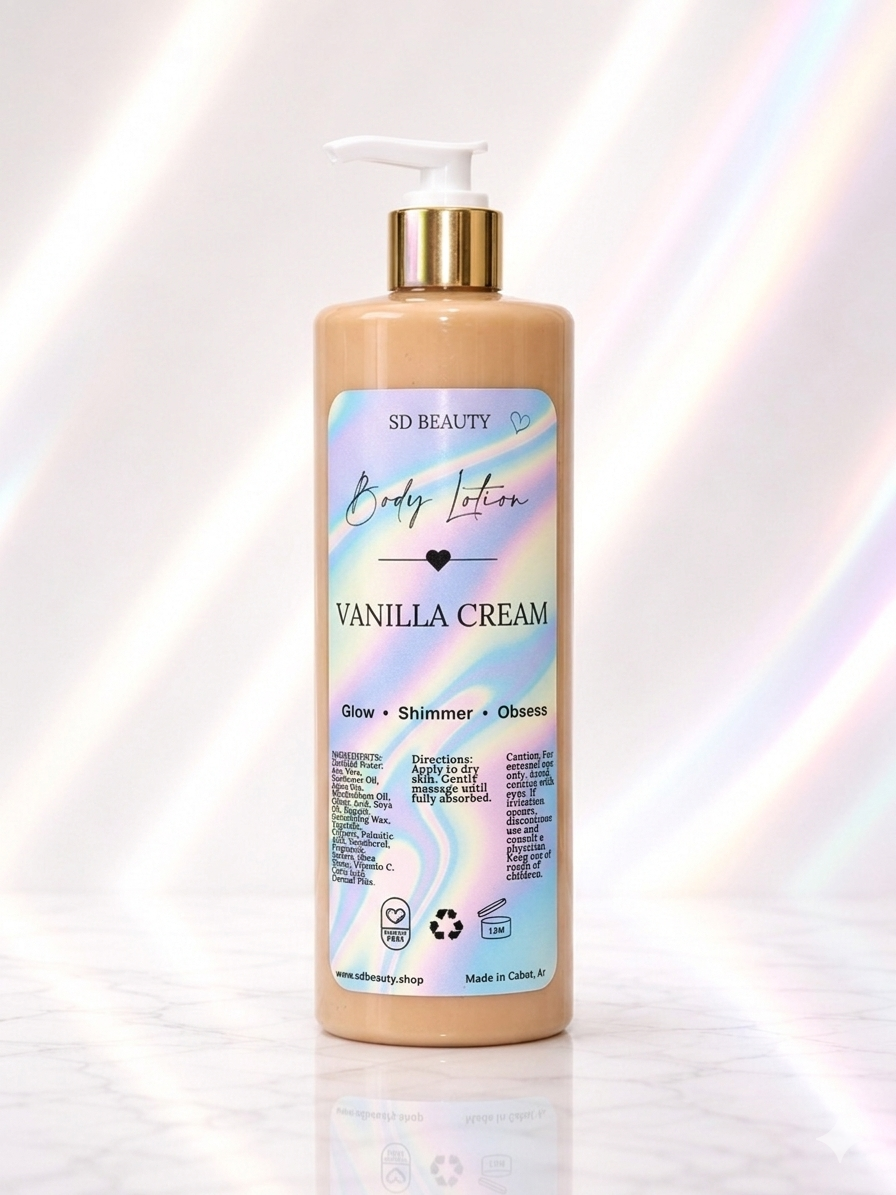 Vanilla Cream , shimmer lotion glow SD Beauty