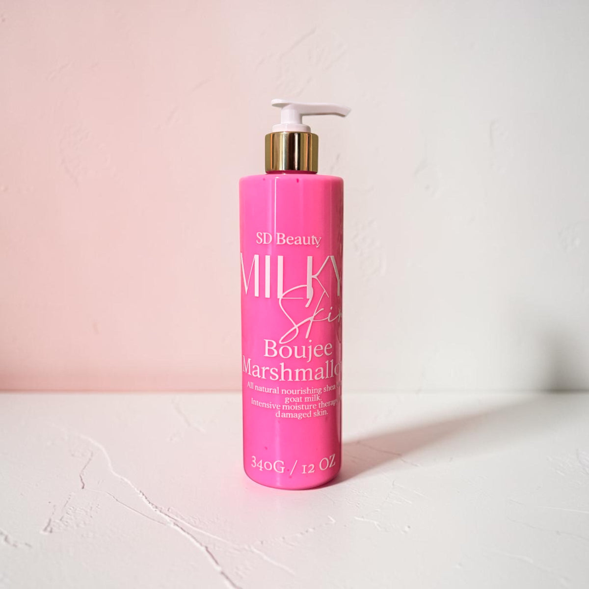 Milky Skin Lotion – Boujee Marshmallow  Hydrating Body Lotion (12 oz) SD Beauty